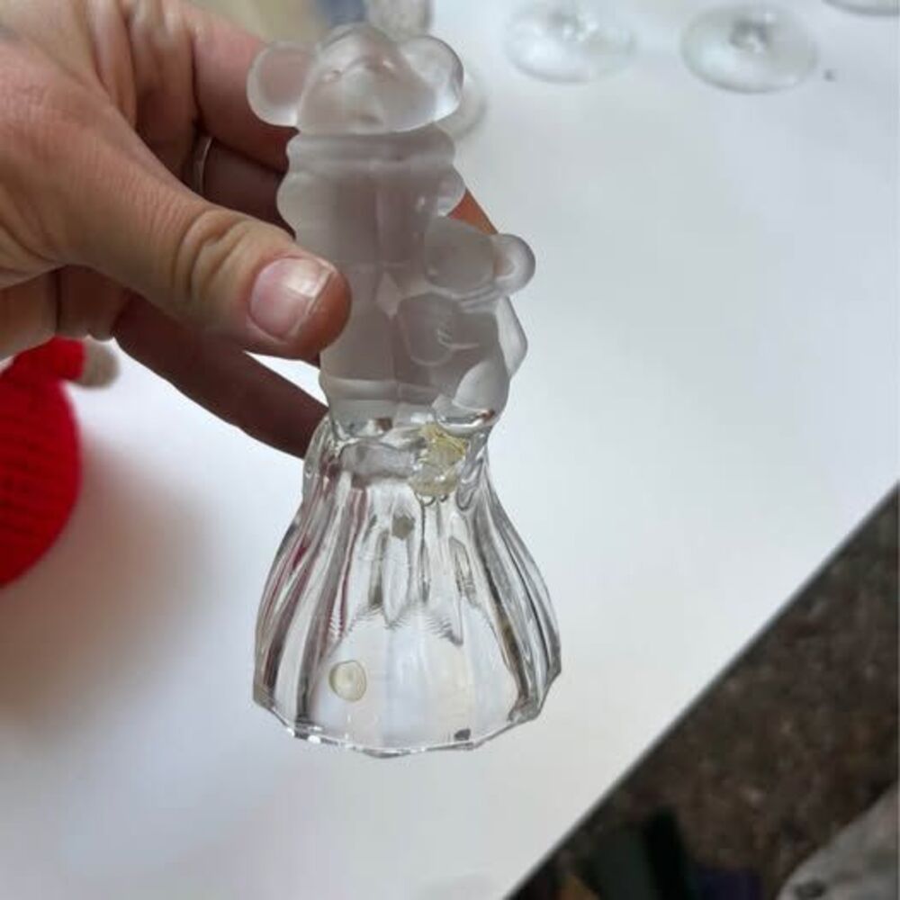 Frosted Glass mouse Bell